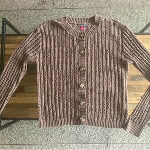 NWOT Pointelle Long Sleeve Cardigan
